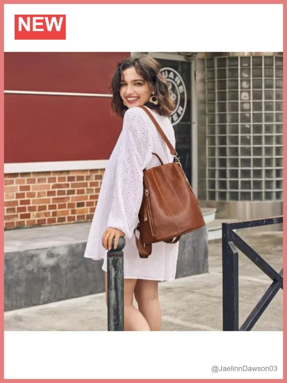 Genuine Leather Women's Backpack Purse Anti-Theft Rucksack Shoulder Bag